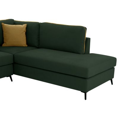 ДИВАН ДЕСЕН ЪГЛОВ DIVA HM3254.17R В КИПАРИСОВО ЗЕЛЕНО ВОДООТБЛЪСТВАЩА ДАМАСКА 290x235x94Hсм.