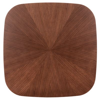 ТРАПЕЗНА МАСА RINER -  ОРЕХ SUNBURST-  150x150x75Hcm.