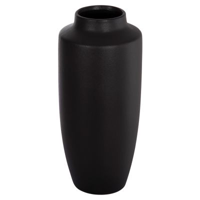 CERAMIC TABLE DECOR "GALAD" HM4587.02 BLACK MATTE Φ17,5x40Hcm.