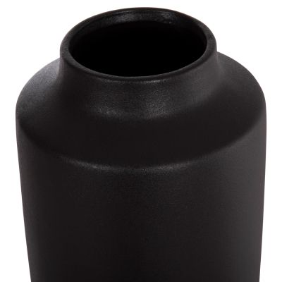 CERAMIC TABLE DECOR "GALAD" HM4587.02 BLACK MATTE Φ17,5x40Hcm.