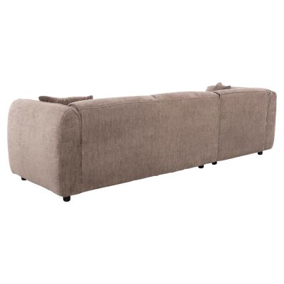 ЪГЛОВ ДИВАН (ЛЯВ) TREAT HM3277.02L ТЪМНО БЕЖОВ ДАМАС 270x163x74Hcm.