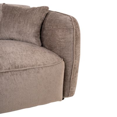 ЪГЛОВ ДИВАН (ЛЯВ) TREAT HM3277.02L ТЪМНО БЕЖОВ ДАМАС 270x163x74Hcm.