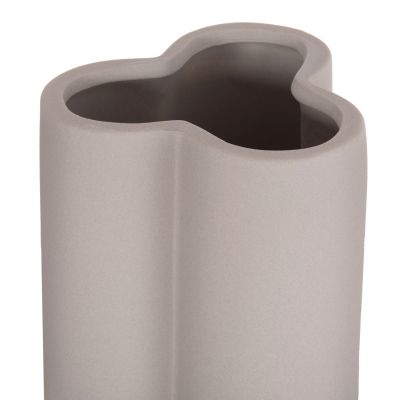 CERAMIC TABLE DECOR GLAZE HM4612.03 MATTE GREY Φ14x29Hcm.