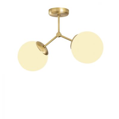 METALLIC PENDANT LIGHT IN GOLD AND WHITE HM7262 44Χ15Χ28 cm.