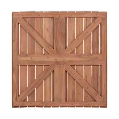 TABLETOP SQUARE HM18135 TEAK WOOD--NATURAL COLOR 60x60x4(thickness)cm.