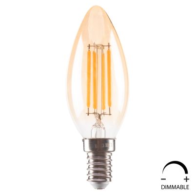 КРУШКА HM4048.02 LED НАЖКА 4W E14 3000K ЗЛАТО С ДИМУМ