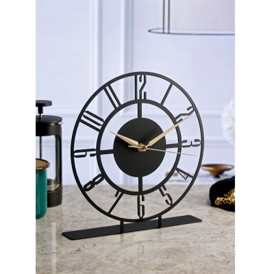 METAL TABLE CLOCK HM7470 25x23 cm.
