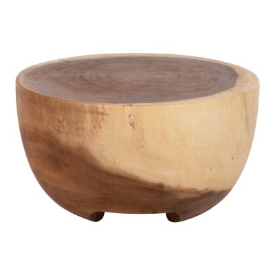 SIDE TABLE POMPU HM9794 SOLID SUAR WOOD Φ58x33,5Hcm.