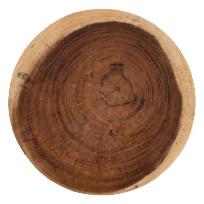 SIDE TABLE POMPU HM9794 SOLID SUAR WOOD Φ58x33,5Hcm.