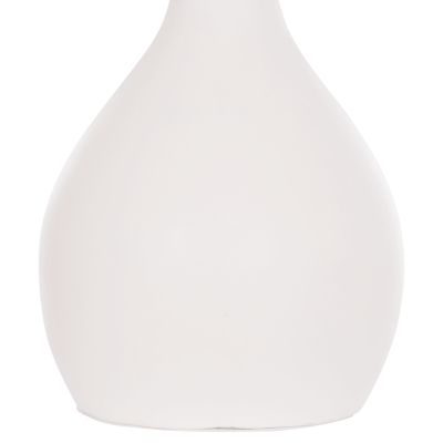 SET OF 3 TABLE DECORATIVE VASES DENI HM21141 FIBER CEMENT IN WHITE