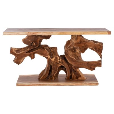 CONSOLE HM9357 SOLID TEAK NATURAL 150X40X80H