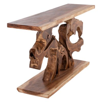 CONSOLE HM9357 SOLID TEAK NATURAL 150X40X80H