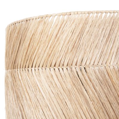 CEILING PENDANT WITH CYLINDRICAL CAP MADE OF ABACA FIBERS NATURAL COLOR Φ45x52-120Yεκ.HM7757