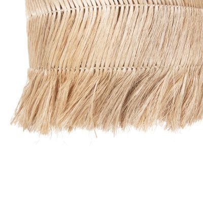 CEILING PENDANT WITH CYLINDRICAL CAP MADE OF ABACA FIBERS NATURAL COLOR Φ45x52-120Yεκ.HM7757