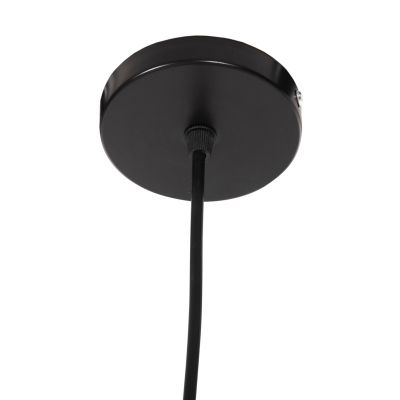 CEILING PENDANT WITH CYLINDRICAL CAP MADE OF ABACA FIBERS NATURAL COLOR Φ45x52-120Yεκ.HM7757