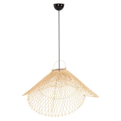 CEILING PENDANT LAMP HM7878.02 RATTAN IN NATURAL COLOR Φ58,5x31Hcm.