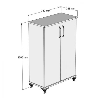 ΠΑΠΟΥΤΣΟΘΗΚΗ ТАТУМ ΜΕΛΑΜΙΝΗΣ ME 5 ΑΠΟΘ. ΧΩΡΟΥΣ HM9229.02 ΚΑΡΥΔΙ 72x32,5x100Yeκ.