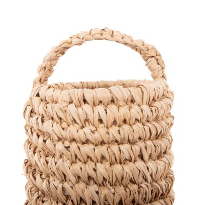 CEILING PENDANT LAMP WITH FRINGES HM7855 DRIED PALM FIBERS Φ41,5x48Hcm.