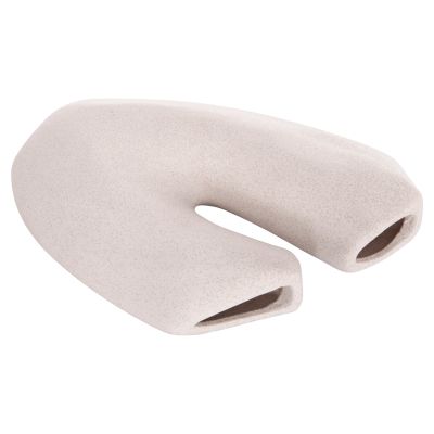 CERAMIC TABLE DECOR ARKEN HM4618.01 OFF WHITE WITH CRYSTALLIZATION 28x10x37Hcm.