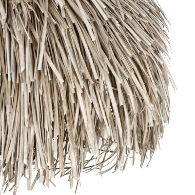 CEILING PENDANT ROUND CAP PANDAN FIBERS IN WHITEWASH 65x65x55Hcm.HM7773