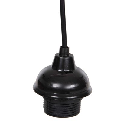 ОКАЧВАЩ КАБЕЛ ЗА ПЕНДЕЛ С ФОНДУШКА В ЧЕРНО HM4187