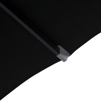 PROFESSIONAL 3x3x2,83M ALUMINUM UMBRELLA WITH ACRYLIC CLOTH IN BLACK SHADE HM6026.03