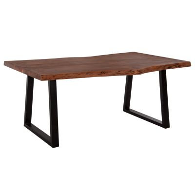 DINING TABLE MONTANA HM9620.11 SOLID ACACIA WOOD 240x100x77Hcm. 4cm TABLETOP THICKNESS