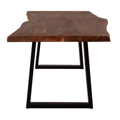 DINING TABLE MONTANA HM9620.11 SOLID ACACIA WOOD 240x100x77Hcm. 4cm TABLETOP THICKNESS