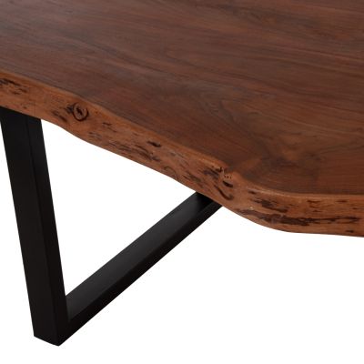 DINING TABLE MONTANA HM9620.11 SOLID ACACIA WOOD 240x100x77Hcm. 4cm TABLETOP THICKNESS