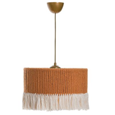CEILING PENDANT FB97657.02, COPPER COLORED-WHITE, ROPE, Φ30x65