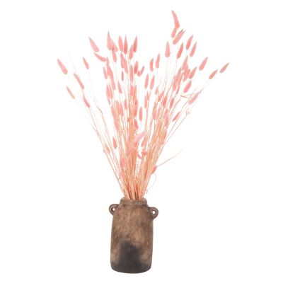 DECORATIVE DRIED BOUQUEΤ RABBIT TAIL HM7960 PINK 75Hcm.