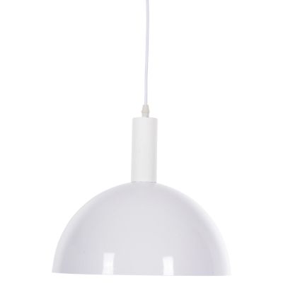 CEILING PENDANT LAMP HM4111 WHITE METAL BELL Φ29.5Χ119Hcm.