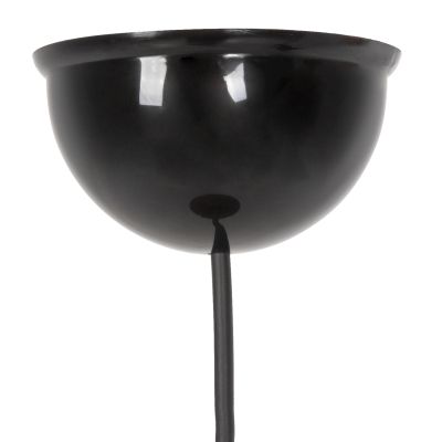 CEILING PENDANT LAMP INDOORS ΗΜ7645.03, GOLD BLACK- KNITTED ROPE, Φ24x69Ηcm.