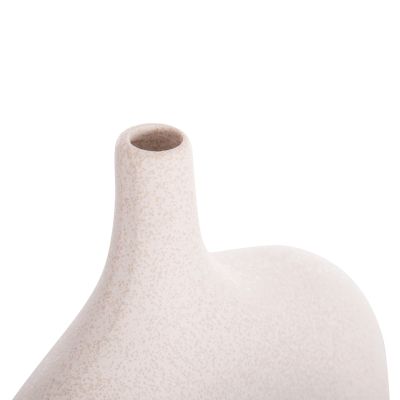 CERAMIC TABLE DECOR SERIES ISIL HM4601.01 OFF WHITE WITH CRYSTALLISATION 35x10x32.5Hcm.