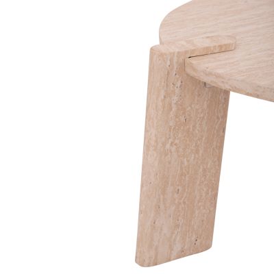 SET 2PCS COFFEE TABLES EQUIL HM9943.01 MDF WITH MELAMINE COVER-NATURAL WOOD COLOR 66x66cm + 87x87cm