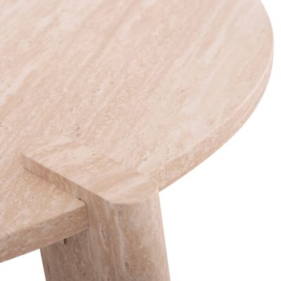 SET 2PCS COFFEE TABLES EQUIL HM9943.01 MDF WITH MELAMINE COVER-NATURAL WOOD COLOR 66x66cm + 87x87cm