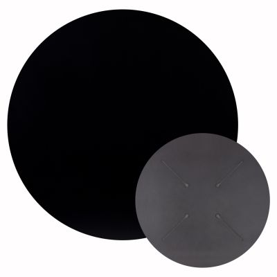 HPL TABLETOP HM5842.21 ROUND IN BLACK Φ70cm.