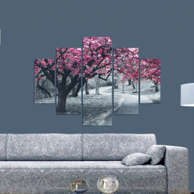 5 PCS MDF PAINTING BLOOMING TREE 82Χ56x3  HM7207.04