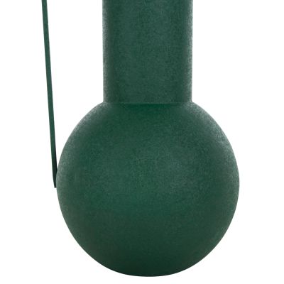 DECORATIVE VASE FLAGON HM4260.03 METAL IN GREEN Φ26x45Hcm.