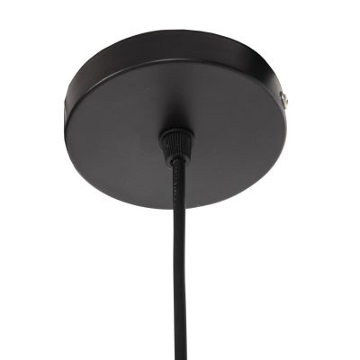 CEILING PENDANT OBLONG CYLINDRICAL CAGE CAP ABACA FIBERS IN NATURAL Φ27,5x52,5Hcm.HM7767