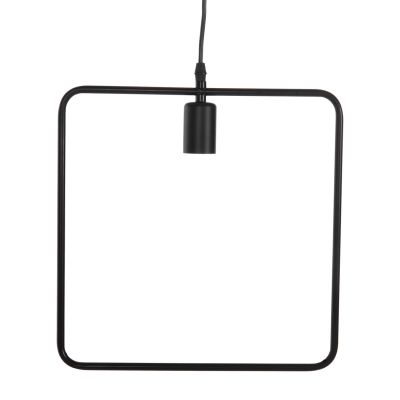 CEILING PENDANT LUMINAIRE HM4095 BLACK METAL 33x33x134Hcm.