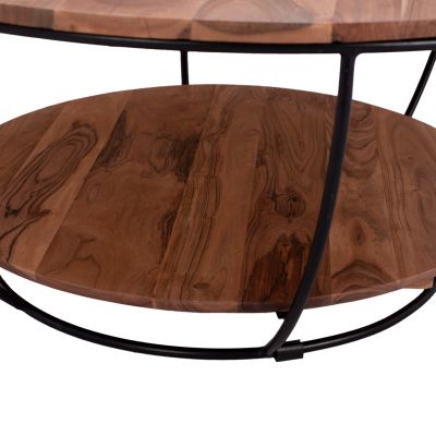 COFFEE TABLE HM8778.11 ACACIA WOOD  Φ90x40 cm.