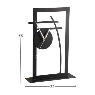 METAL TABLE CLOCK HM7472 22x33 cm.