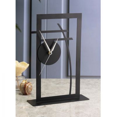 METAL TABLE CLOCK HM7472 22x33 cm.