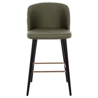 БАР СТОЛ MARCELLO PROFESSIONAL HM9280.13 ТИП НАБУК ДЪРВО КИПАРИС ЗЕЛЕН 50x49,5x101,5Hcm.