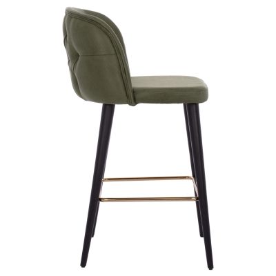 БАР СТОЛ MARCELLO PROFESSIONAL HM9280.13 ТИП НАБУК ДЪРВО КИПАРИС ЗЕЛЕН 50x49,5x101,5Hcm.