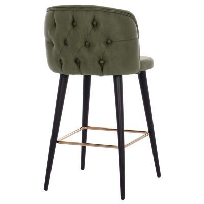 БАР СТОЛ MARCELLO PROFESSIONAL HM9280.13 ТИП НАБУК ДЪРВО КИПАРИС ЗЕЛЕН 50x49,5x101,5Hcm.