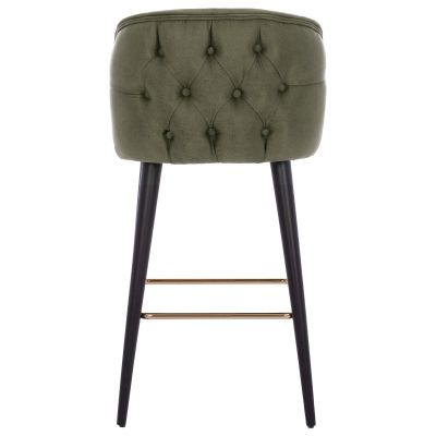 БАР СТОЛ MARCELLO PROFESSIONAL HM9280.13 ТИП НАБУК ДЪРВО КИПАРИС ЗЕЛЕН 50x49,5x101,5Hcm.