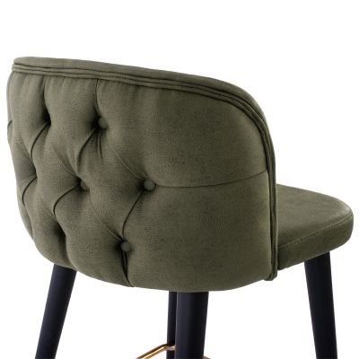 БАР СТОЛ MARCELLO PROFESSIONAL HM9280.13 ТИП НАБУК ДЪРВО КИПАРИС ЗЕЛЕН 50x49,5x101,5Hcm.