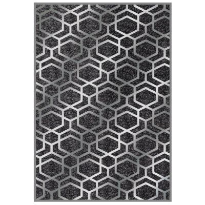 JOSIANE HM7675.31 160X230cm, grey-silver with fringes